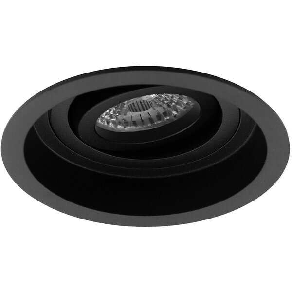 HLW LED Kantelbare Mat Zwarte LED Spot 5W - Ronde Inbouwspot met GU10 Fitting HLW LED Kantelbare Mat Zwarte LED Spot 5W - Ronde Inbouwspot met GU10 Fitting