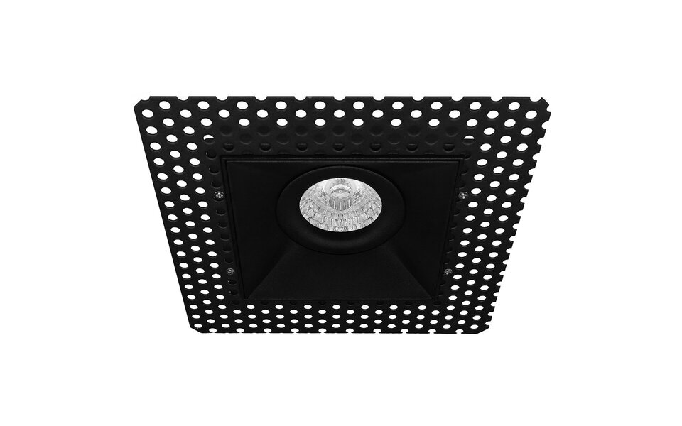 HLW LED LED Spot Set - Kantelbare Vierkante Inbouwspot 5W LED in Mat Zwart & Wit