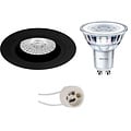 LED Spot Set - 5W LED Recessed Spotlight Round Spotlight Matte Black & White Spotlight