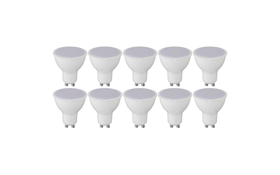 HLW LED LED Spot 10 Pack - 4W LED Lamp GU10 - Witte Spot Warm Wit 3000K