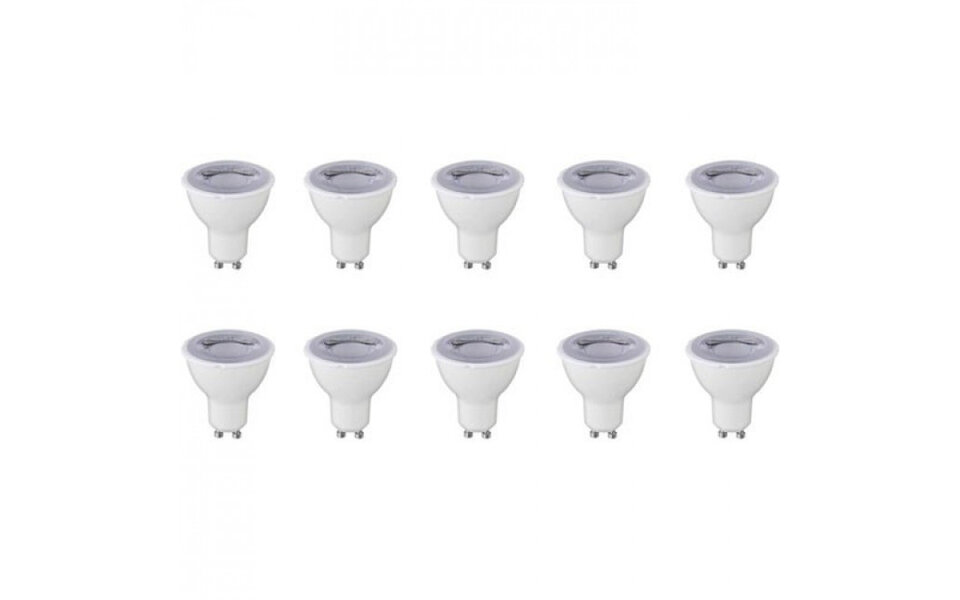 HLW LED LED Spot 10 Pack - Dimbare GU10 6W LED Lamp - Natuurlijk Wit 4200K HLW LED LED Spot 10 Pack - Dimbare GU10 6W LED Lamp - Natuurlijk Wit 4200K