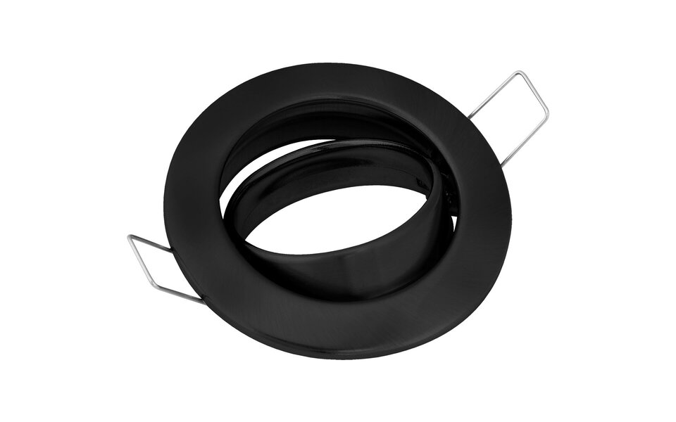 HLW LED Dimmable 4W LED Spotlight Set - Matte Black Tiltable Round Recessed Spotlight GU10 HLW LED Dimmable 4W LED Spotlight Set - Matte Black Tiltable Round Recessed Spotlight GU10