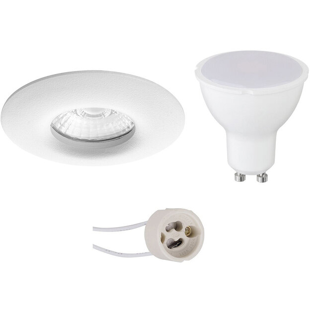 LED inbouwspot IP65 6W Pragmi Luno Pro mat wit Verlichting per ruimte