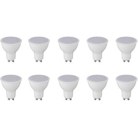 10x GU10 LED 6W 4200K (390lm) – Natuurlijk wit 10x GU10 LED 6W 4200K (390lm) – Natuurlijk wit