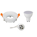 LED Spotlight Set - 6W LED Bulb, Round Recessed Spotlight Matte White, GU10, Warm White 3000K LED Spotlight Set - 6W LED Bulb, Round Recessed Spotlight Matte White, GU10, Warm White 3000K
