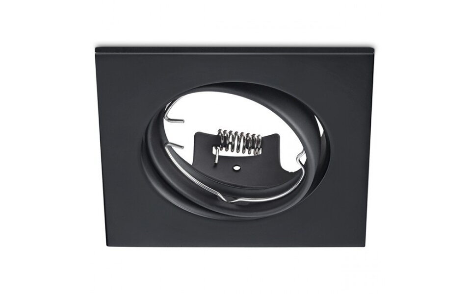 HLW LED LED Spotlight Set 6W - Tiltable Square Recessed Spotlight Matte Black & White, Warm White 3000K HLW LED LED Spotlight Set 6W - Tiltable Square Recessed Spotlight Matte Black & White, Warm White 3000K