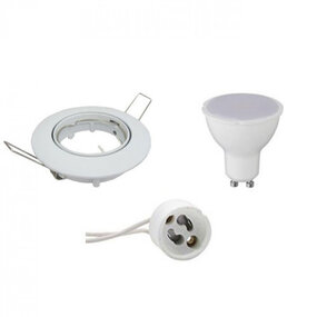 LED inbouwspot GU10 8W 630lm 6400K kantelbaar glanswit LED inbouwspot GU10 8W 630lm 6400K kantelbaar glanswit