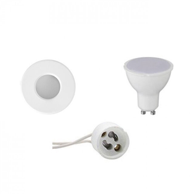 LED Inbouwspot 8W IP65 GU10 3000K 70mm Mat Wit Verlichting per ruimte