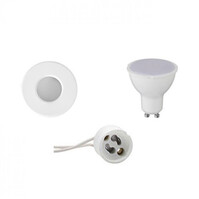 LED Inbouwspot Set 8W GU10 Mat Wit 630lm IP65 70mm