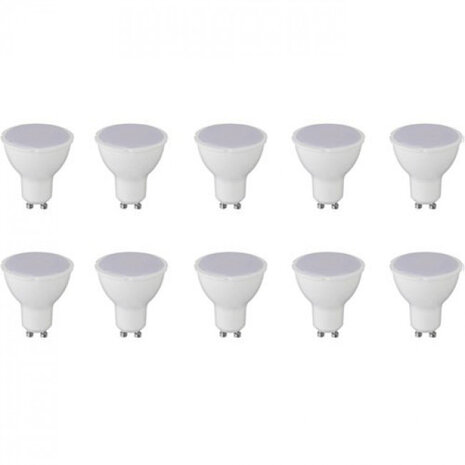LED Spot 10 Pack - 8W LED lamp GU10, Witte Spot, Warm Wit 3000K LED Spot 10 Pack - 8W LED lamp GU10, Witte Spot, Warm Wit 3000K
