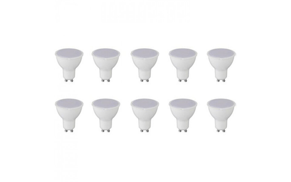 HLW LED LED Spotlight 10 Pack - 8W LED bulb GU10, White Spotlight, Warm White 3000K HLW LED LED Spotlight 10 Pack - 8W LED bulb GU10, White Spotlight, Warm White 3000K