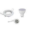 4W LED Spot Set - Tiltable Round White Recessed Spotlight GU10 Fitting Ø82mm 4W LED Spot Set - Tiltable Round White Recessed Spotlight GU10 Fitting Ø82mm