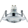HLW LED 4W LED Spot Set - Tiltable Round Recessed Spotlight GU10 - Gloss Chrome