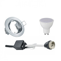 Trion LED Tiltable Recessed Spotlight 4W GU10 Chrome