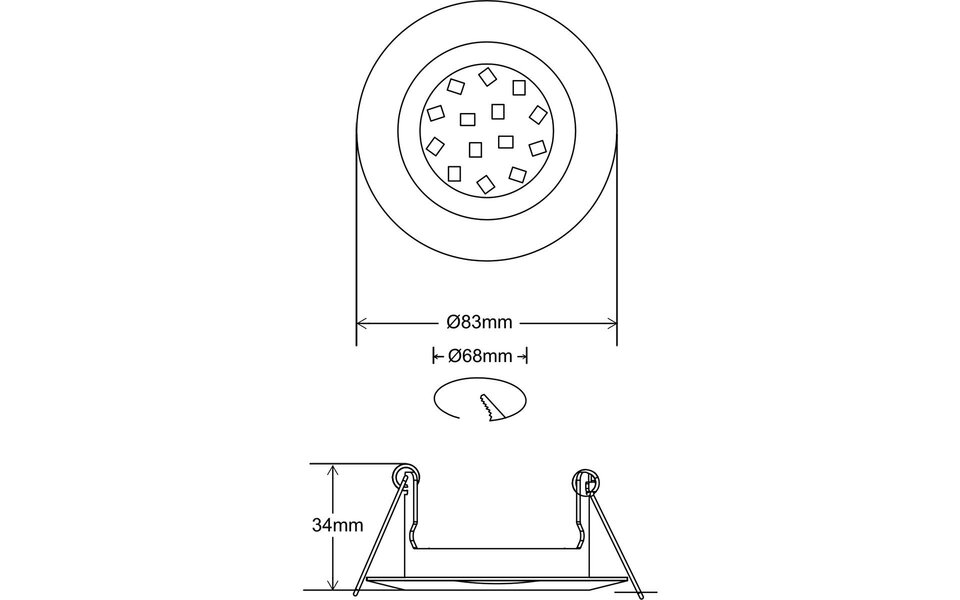 HLW LED LED Spot Set 4W - Kantelbare Ronde Inbouwspot met GU10 Fitting, Natuurlijk Wit 4200K HLW LED LED Spot Set 4W - Kantelbare Ronde Inbouwspot met GU10 Fitting, Natuurlijk Wit 4200K