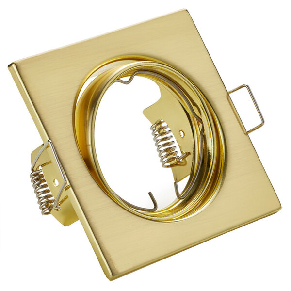 HLW LED Kantelbare Vierkante LED Spot Set 4W - Mat Gouden Inbouwspot GU10 Natuurlijk Wit HLW LED Kantelbare Vierkante LED Spot Set 4W - Mat Gouden Inbouwspot GU10 Natuurlijk Wit