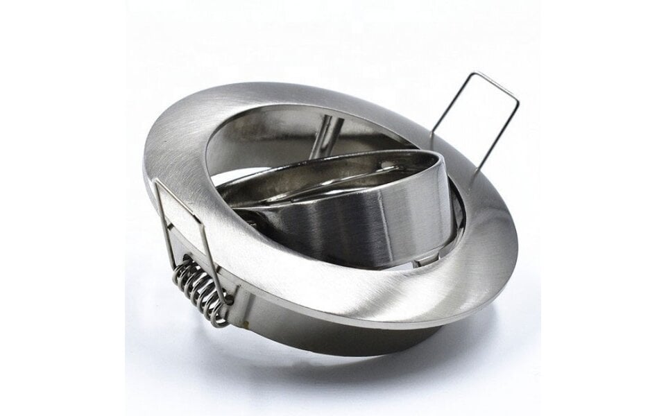 HLW LED 4W LED Spot Set - Kantelbare Ronde Inbouwspot Mat Chroom - Dimbare LED Lamp