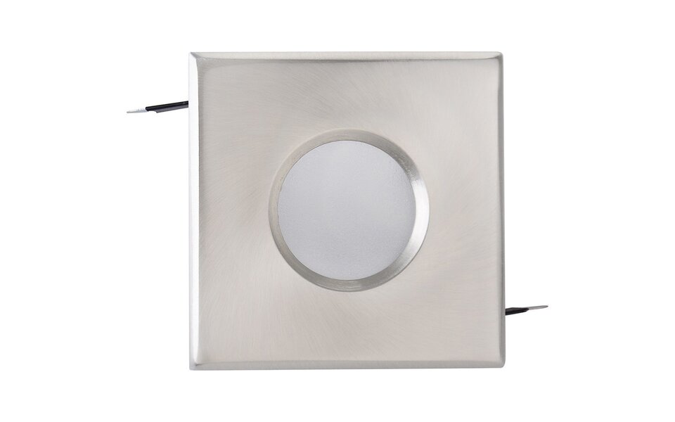 HLW LED LED Spot Set 4W - Dimbare Vierkante Inbouwspot IP65 - Mat Chroom, Warm Wit
