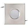 dimbare LED spot 4W met GU10 fitting mat chroom IP65 warm wit licht 3000K