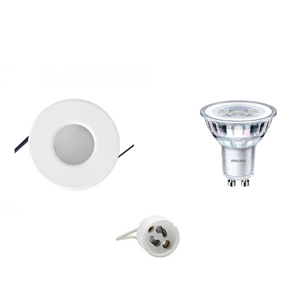 HLW LED LED Spot Set 3W - Dimbare IP65 Ronde Inbouwspot GU10 Mat Wit Natuurlijk Wit HLW LED LED Spot Set 3W - Dimbare IP65 Ronde Inbouwspot GU10 Mat Wit Natuurlijk Wit