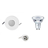LED Inbouwspot GU10 IP65 2700K Mat Wit 3,5W 255lm LED Inbouwspot GU10 IP65 2700K Mat Wit 3,5W 255lm