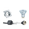 LED Inbouwspot 4W Dimbaar Kantelbaar GU10 Glans Chroom 3000K LED Inbouwspot 4W Dimbaar Kantelbaar GU10 Glans Chroom 3000K
