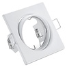 HLW LED LED Spotlight Set 5W - Dimmable Tiltable Square Recessed Spotlight Matte White