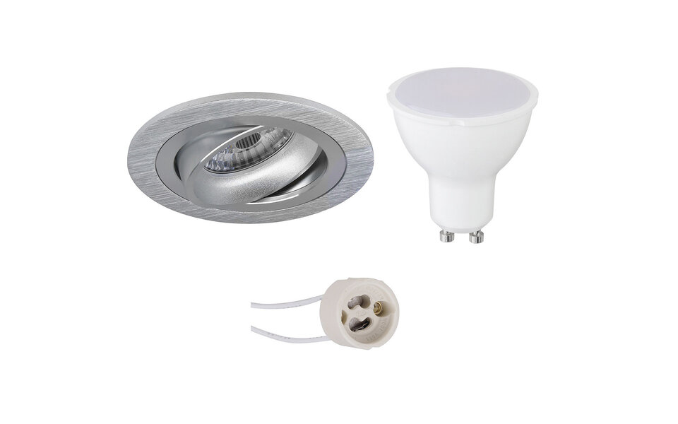 HLW LED LED Spot Set 8W - Tiltable Round Recessed Spotlight White Spotlight Warm White 3000K