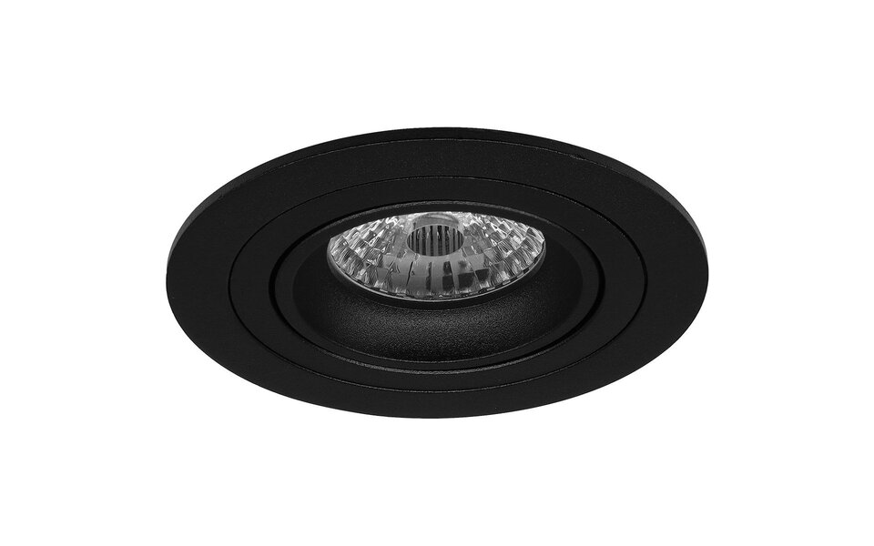 HLW LED LED Spot Set - Kantelbare 6W Inbouwspot Ronde Spot Mat Zwart Warm Wit 3000K HLW LED LED Spot Set - Kantelbare 6W Inbouwspot Ronde Spot Mat Zwart Warm Wit 3000K