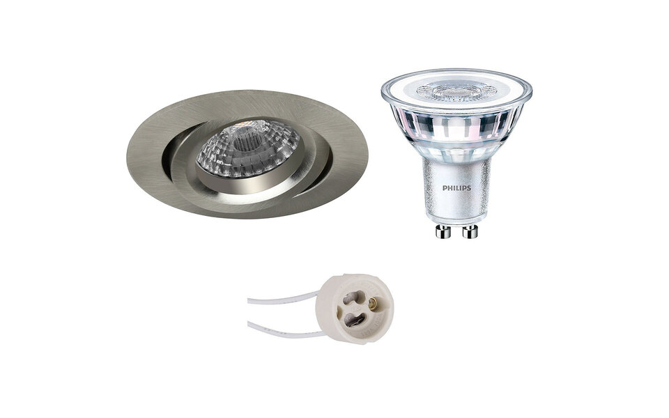 HLW LED LED Spot Set 4W - Dimbare, Kantelbare Ronde Inbouwspot met GU10 Fitting HLW LED LED Spot Set 4W - Dimbare, Kantelbare Ronde Inbouwspot met GU10 Fitting