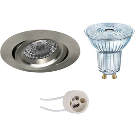 LED inbouwspot GU10 dimbaar 4000K 350lm mat nikkel LED inbouwspot GU10 dimbaar 4000K 350lm mat nikkel
