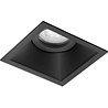 HLW LED LED Spot Set 6W - Tiltable Square Recessed Spot Light Matte Black/White - GU10 Fitting