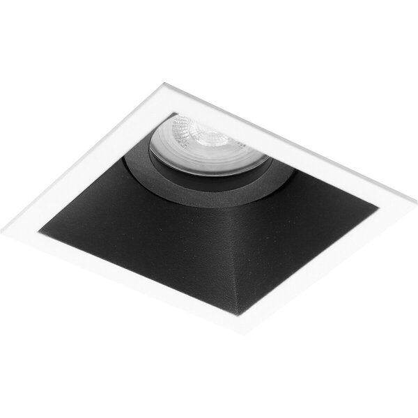 HLW LED 8W LED Spot Set - Kantelbare Vierkante Inbouwspot Mat Zwart/Wit - GU10 HLW LED 8W LED Spot Set - Kantelbare Vierkante Inbouwspot Mat Zwart/Wit - GU10