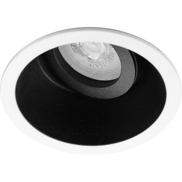 Kantelbare mat zwarte LED inbouwspot GU10 8W 630 lumen koel wit licht 6400K