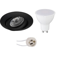 Pragmi Uranio Pro LED recessed spotlight matte black 3000K tiltable