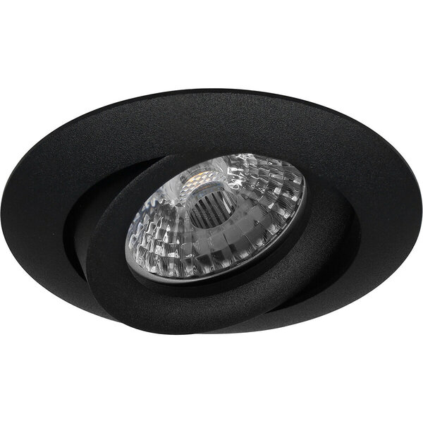 HLW LED LED Spot Set 8W - Kantelbare Ronde Inbouwspot Mat Zwart Ø82mm Helder Wit HLW LED LED Spot Set 8W - Kantelbare Ronde Inbouwspot Mat Zwart Ø82mm Helder Wit