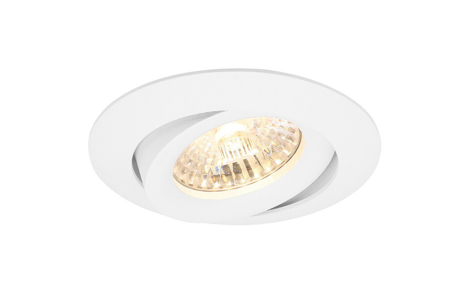 HLW LED LED Spot Set 5W - Kantelbare Dimbare Ronde Inbouwspot Mat Wit GU10