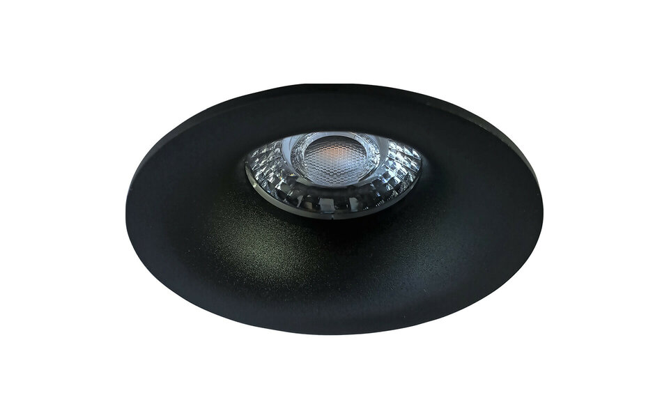 HLW LED LED Spot Set 5W Dimbare Ronde Inbouwspot - Mat Zwarte Spot GU10