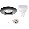 LED GU10 Spot Set 4W Mat Zwart 3000K IP65 Inbouw LED GU10 Spot Set 4W Mat Zwart 3000K IP65 Inbouw