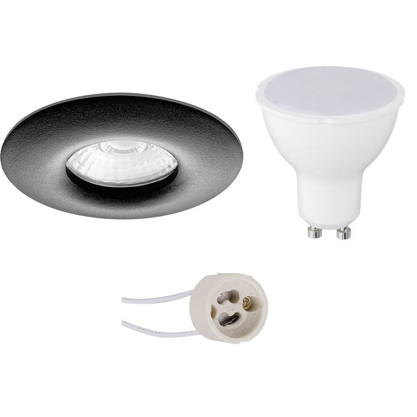 HLW LED LED Spot Set 4W - Mat Zwart, IP65 Waterdichte Ronde Inbouwspot GU10 HLW LED LED Spot Set 4W - Mat Zwart, IP65 Waterdichte Ronde Inbouwspot GU10