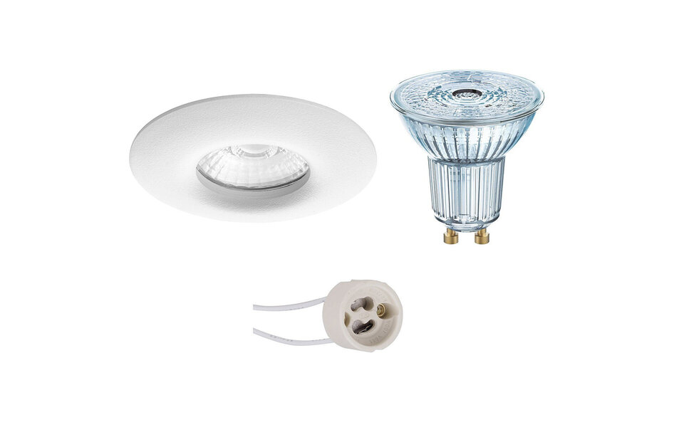HLW LED LED Spot Set 5W - Dimmable Round Recessed Spot IP65, White LED Spot GU10