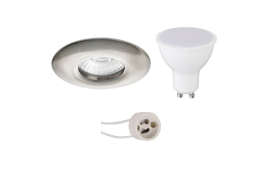 HLW LED LED Spot Set 4W - Round Recessed Spotlight IP65 - White Spotlight with GU10 Fitting