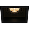 HLW LED Matte Black Tiltable Square Recessed Spotlight 4W LED Spotlight - Natural White