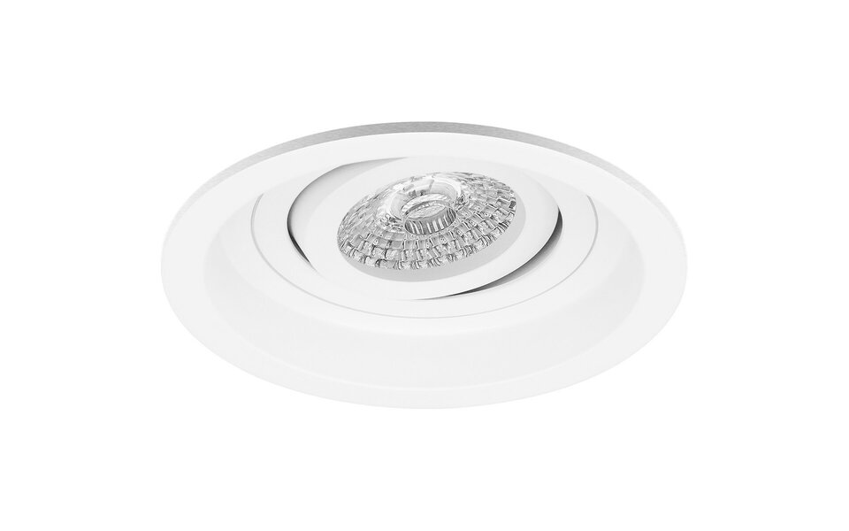 HLW LED LED Spot Set 4W - Tiltable White Round Recessed Spotlight GU10, Bright Cool White HLW LED LED Spot Set 4W - Tiltable White Round Recessed Spotlight GU10, Bright Cool White