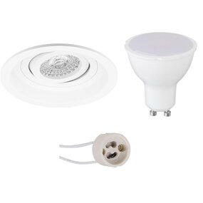 LED Inbouwspot GU10 6W Kantelbaar Ø105mm 6400K LED Inbouwspot GU10 6W Kantelbaar Ø105mm 6400K