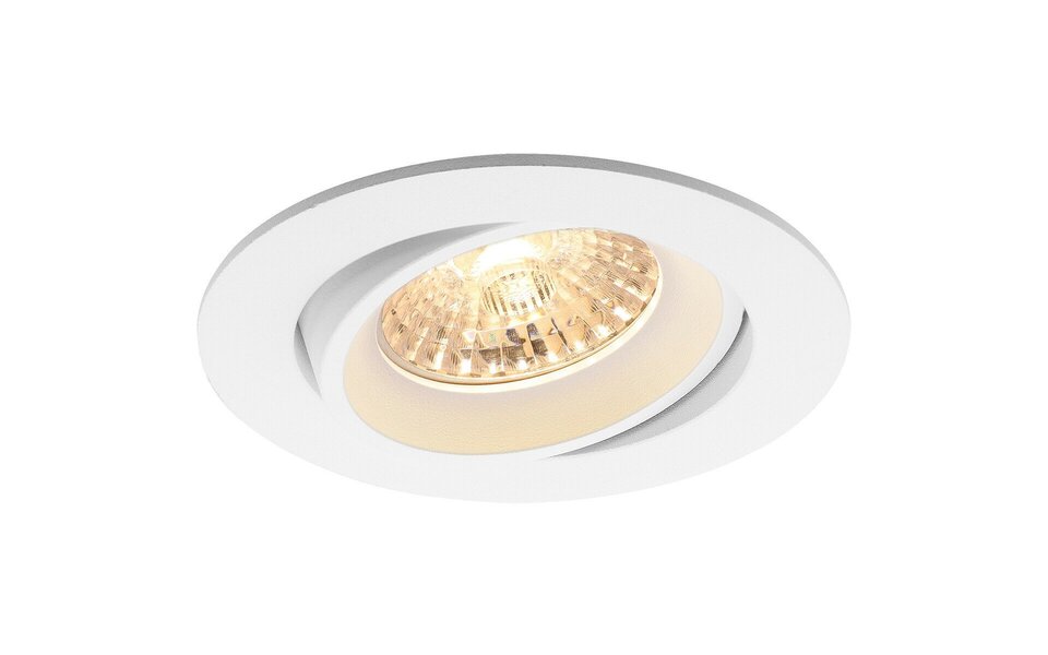 HLW LED Pragmi Delton Pro 4W LED Spot Set - Tiltable Round Recessed Spotlight Matt White, Dimmable HLW LED Pragmi Delton Pro 4W LED Spot Set - Tiltable Round Recessed Spotlight Matt White, Dimmable