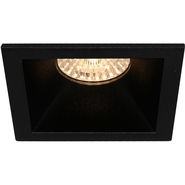 HLW LED Dimbare Vierkante Inbouwspot - 5W LED Spot Mat Zwart of Wit - GU10 HLW LED Dimbare Vierkante Inbouwspot - 5W LED Spot Mat Zwart of Wit - GU10