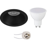 LED inbouwspot GU10 4W 320lm mat zwart 6400K