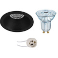 Dimmable 5W LED Spotlight Set - Round Recessed Spotlight Matte Black & Natural White Dimmable 5W LED Spotlight Set - Round Recessed Spotlight Matte Black & Natural White