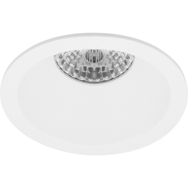 ronde mat witte LED inbouwspot GU10 8W 3000K warm wit licht 630 lumen 70mm diameter ronde mat witte LED inbouwspot GU10 8W 3000K warm wit licht 630 lumen 70mm diameter